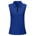 thumbnail image 5 of Sleeveless Golf Shirts for Women Summer Lightweight Collared Quarter Zip Up Polo Shirts Tennis Athletic Tank Top, 5 of 5