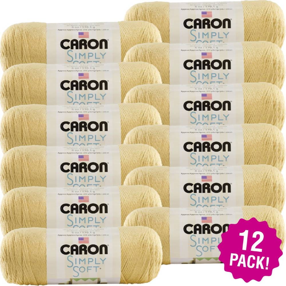 2-pack Caron Simply Soft Yarn Solids Autumn Maize Bulk Buy