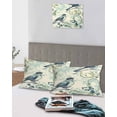 thumbnail image 5 of Vintage Floral Bird Pillow Covers Standard Size 2 Pack, Retro Summer Botanical Soft Bed Throw Pillowcases Breathable Cooling Long Lumbar Body Pillow Sham Cover for Bed Sofa 20''x26'', 5 of 7