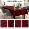 thumbnail image 2 of Mantel rectangular Uxcell 140x220cm, mantel de poliéster grueso color rojo vino, 2 of 7