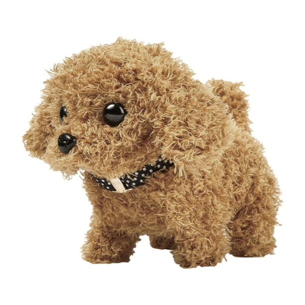 Padena de juguete eléctrico de peluche interactiva Pet Pet Part Favor Favor Modelo Movimiento de la cola de ladridos caminando Mirando para el festiva