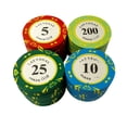 thumbnail image 5 of Fichas de arcilla de Las Vegas, fichas de plástico de Texas Hold'em y Mahjong, 5 of 5
