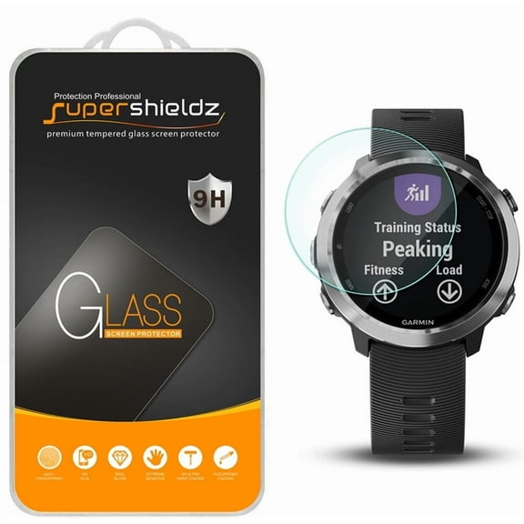 [1-Pack] Supershieldz for Garmin Forerunner 645 Music / Forerunner 645 Tempered Glass Screen Protector, Anti-Scratch, Anti-Fingerprint, Bubble Free