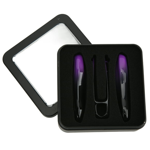 MAYUJIAA Remote Key Shell Case Gradient Color Key Fob Protective Cover Replacement for Cayenne Panamera 911 Taycan Purple Black QM321-28377