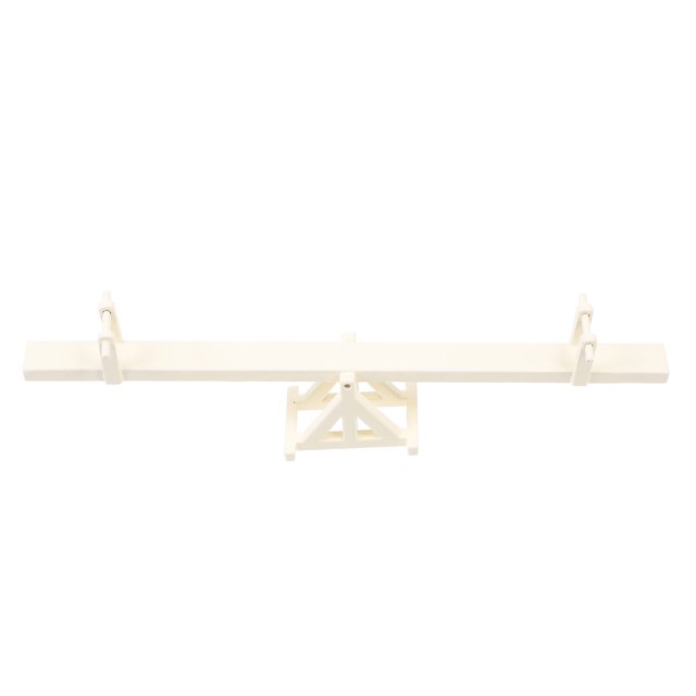 2 piezas de balancín, modelo de balancín, balancín en miniatura, adorno para muebles, balancín en miniatura, accesorio para casa, color beige