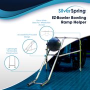 Discount Ramps EZ-Bowler Bowling Ramp Helper for Kids, 20 lb. Capacity, Silver