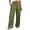 #0286-Army Green, variant on Women's High Waist Trousers Straight Leg Wide Leg Pants Casual Loose Fit Soft Lightweight Comfort Bottoms for Outdoor Activities Shopping Beach Trips