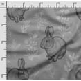 thumbnail image 2 of Soimoi Animals Printed, Poly Canvas Fabric, Decor Sewing Fabric by The Yard 56 Inch Wide,Decorative Fabric for Curtains Tote Bags, Gray, 2 of 5