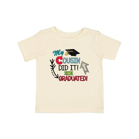 

Inktastic My Cousin Graduated with Cap and Arrows Gift Baby Boy T-Shirt