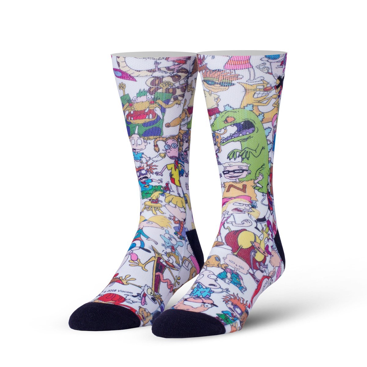 Odd Sox, Unisex, Nickelodeon, Retro Cartoon Squad, Crew Socks, Novelty Fun 90's