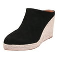 thumbnail image 2 of Womens Platform Clogs Espadrilles Wedge Shoes Closed Toe Sandals Comfortable Slip On Sandals, 2 of 9
