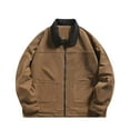 thumbnail image 1 of Styesk Vestes pour Hommes Veste Rigide pour Homme Vêtements de Sport d'Extérieur Trench à Col Roulé pour Homme Veste Décontractée de Style Affaires pour Homme d'Âge Moyen, 1 of 3