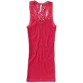 thumbnail image 1 of Aeropostale Womens Lacey Solid Color Tank Top, rosa, grande Aeropostale Camiseta sin mangas, 1 of 1