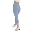 thumbnail image 6 of YITTY Active Women's UltraLuxe High-Waist Pocket Legging, Athleisure, 4-Way-Stretch, Elemental Blue, 2X, Capri | 19" Inseam, 6 of 8