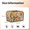 thumbnail image 5 of Sikiie Vintage Floral Butterfly Collage Toaster Covers 2 Slice Dustproof Toaster Cover Bread Machine Cover, Dustproof Cover - 11.4" x 7.5" x 7.9", 5 of 7