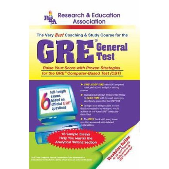 Pre-Owned GRE General Test (GRE Test Preparation) (Paperback) 0878914455 9780878914456
