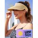 thumbnail image 3 of Straw Sun Visors & Hats for Women - Packable Beach Hats, Handmade, Sun Protection, 3 of 5