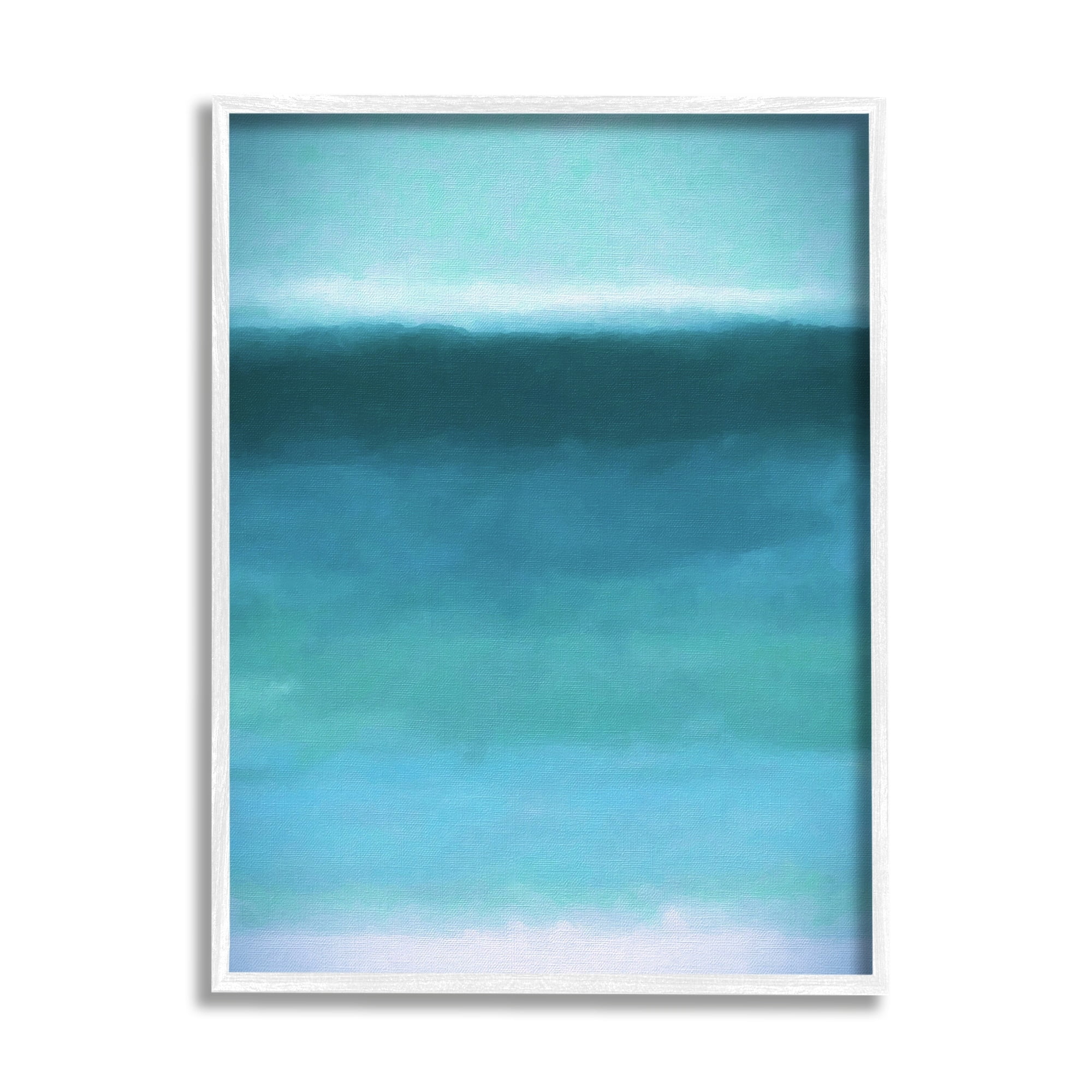 Stupell Industries Soothing Abstract Scenery Distant Ocean Sea View Painting White Framed Art Print Wall Art, Design by Graffitee Studios