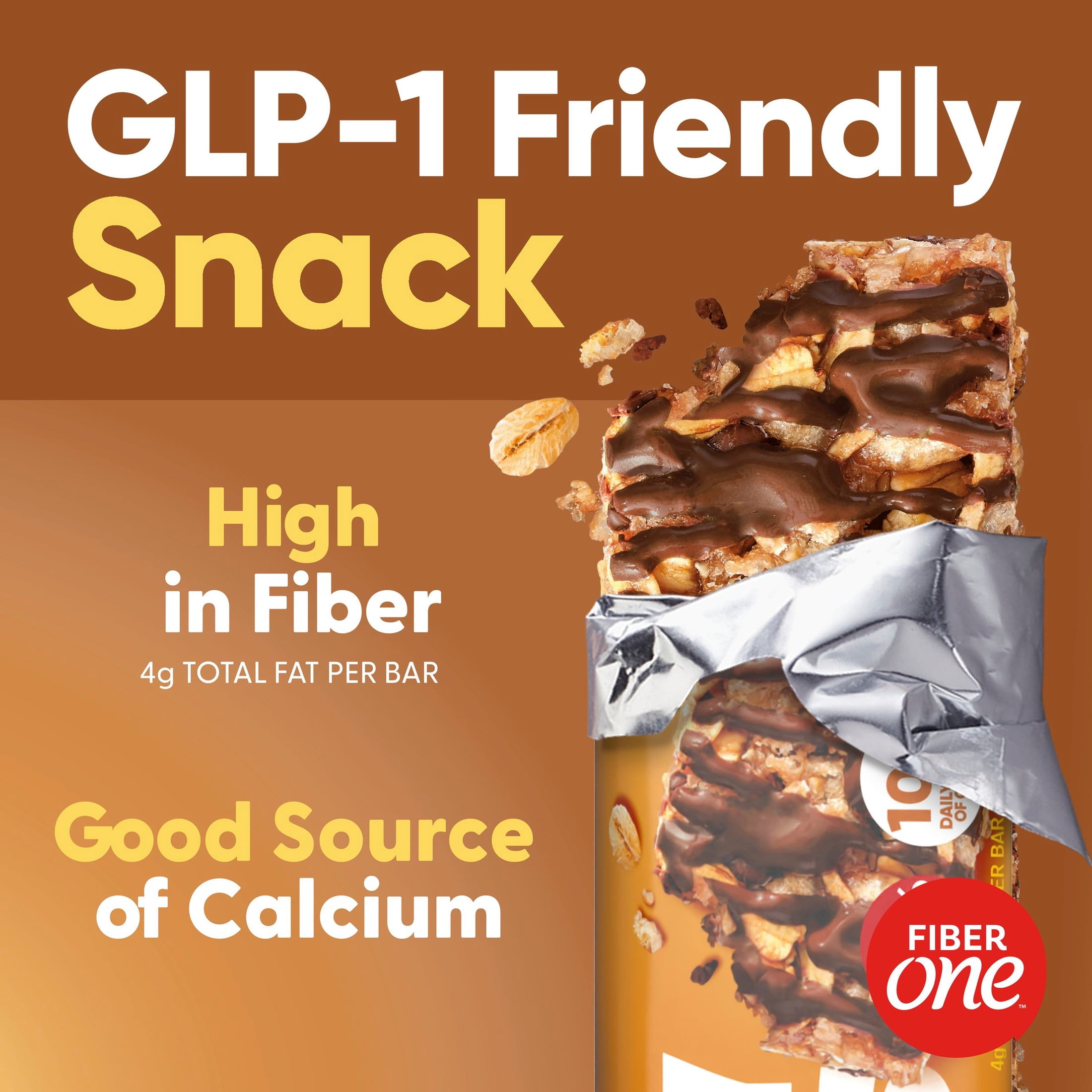 Fiber One Chewy Bars, Oats and Chocolate, Fiber Snacks, Mega Pack, 15 Count, 21.2 oz