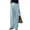 Blue, variant on Women Solid Color Summer Fall High Waisted Pleated Ice Silk Wide Leg Pants Trousers Daily Relaxed Fit Breathable Workout Training Joggers Bottoms