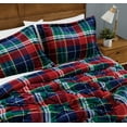 thumbnail image 4 of Truly Soft Cuddle Warmth Ivan Plaid 100% Microfiber Polyester  3 Piece Full/Queen Comforter Set, All Season, Adult Size, OEKO-TEX Certified, 4 of 10