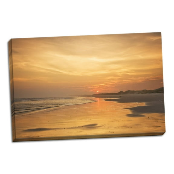 Gango Home Decor Contemporary Golden Sunset Beach II by Alan Hausenflock (Ready to Hang); One 36x24in Hand-Stretched Canvas
