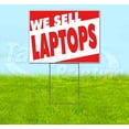 thumbnail image 1 of We Sell Laptops (18" x 24") Yard Sign, Includes Metal Step Stake, 1 of 6