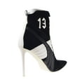 thumbnail image 3 of Puma High Heel Suede Rihanna Women's Shoes Puma Black-White 363706-01, 3 of 6