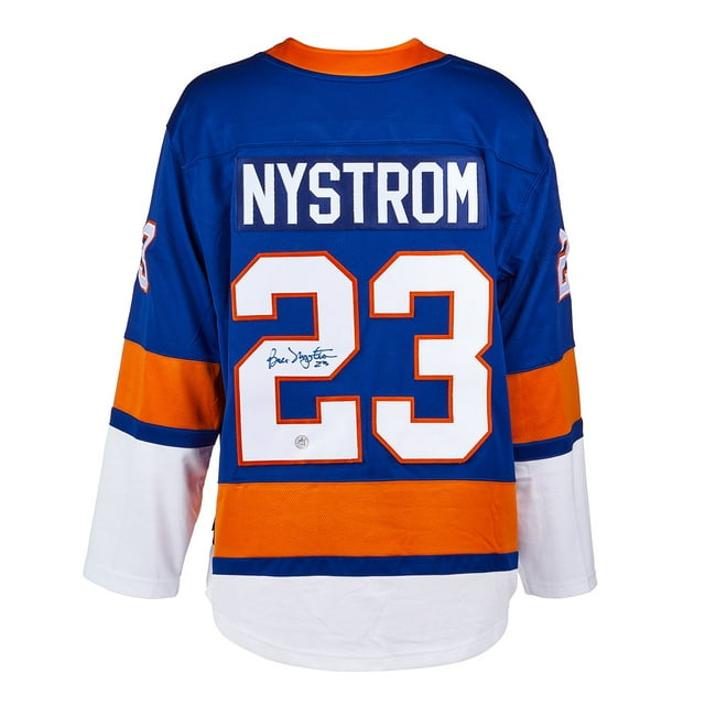 Bob Nystrom Autographed Long Island Hockey Fan Replica Jersey