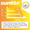 thumbnail image 4 of Sunlite 4" LED Commercial Recessed Round Downlight Fixture, Power Selectable 9W/13W/18W, 2000 Lmns, CCT Switch 27K/30K/35K/40K/50K, 90 CRI, Dimmable, Title-24 Compliant, ETL Listed, 4 of 10