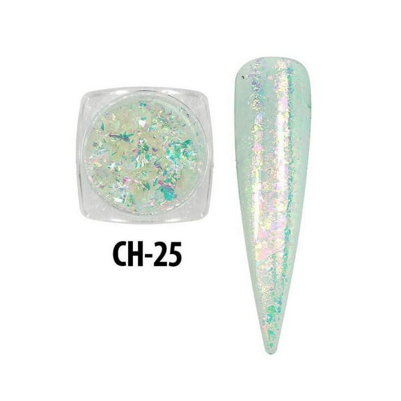 MIA SECRETS NAIL DECORATIONS - METALLIC FLAKES - (CH-25)