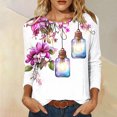 thumbnail image 2 of Njagoc3 Long Sleeve Tees for Women Vintage Printed Loose Pullover Tops Casual Crew Neck T Shirts Fall Fashion Outfits, 2 of 6