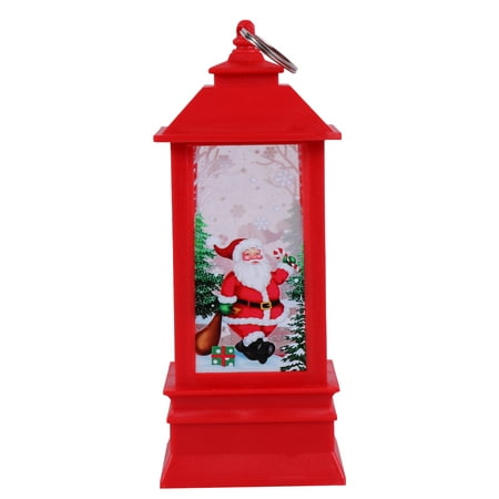 

Christmas Theme Decorative Lantern Adorable Night Lamp Exquisite Desktop LED Light for Home Bedroom (Large Red Snata Claus Witho
