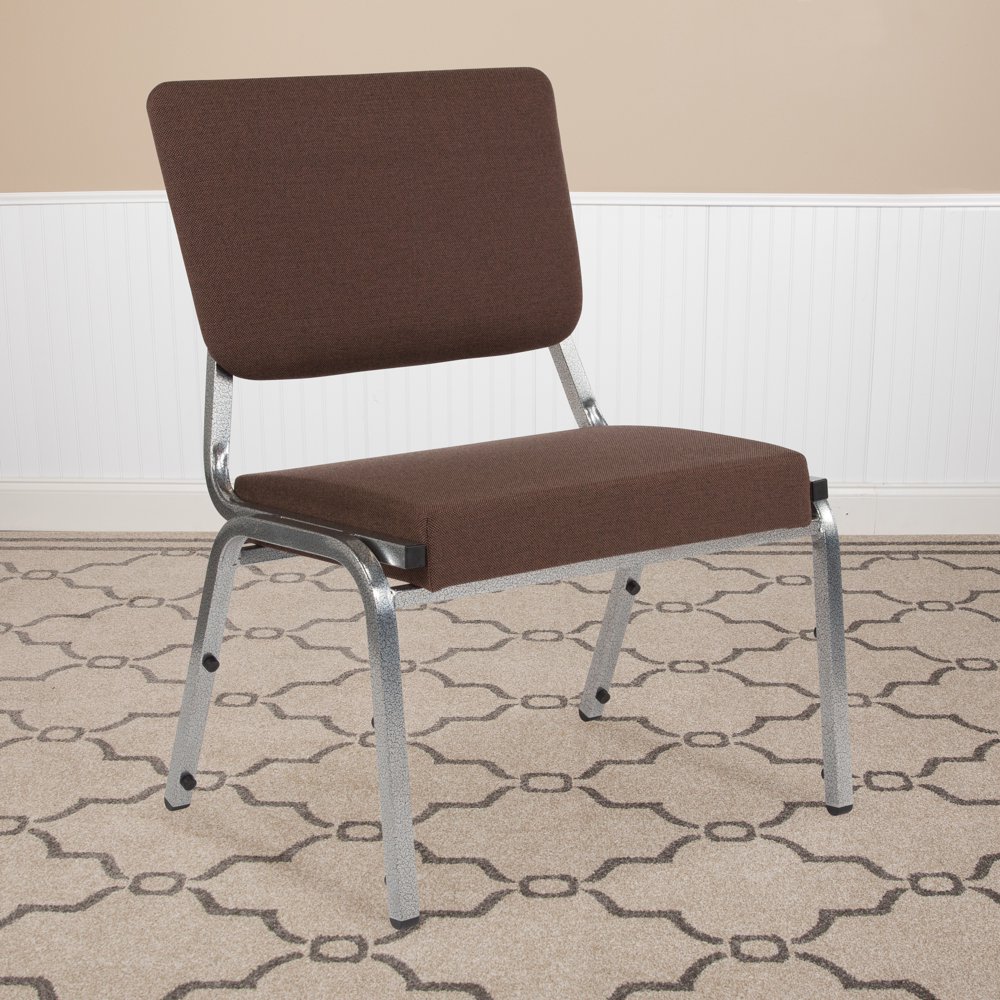 Flash Furniture 4 Pack 1000 lb. Rated Brown Antimicrobial Fabric