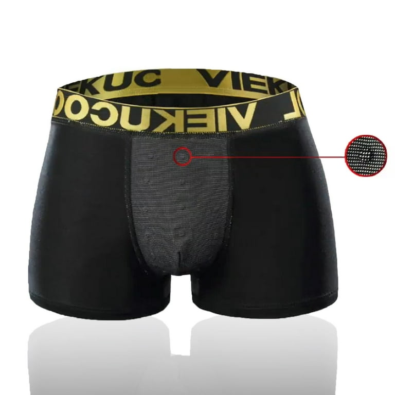 zuwimk Mens Underwear Mens Boxer Briefs With Pouch Moisture Wicking  Performance Underwear For Men Z-Black,5XL