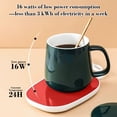thumbnail image 4 of Thermal Cup Pad Constant Temperature Heating Mat for Milk Tea Coffee Mug Desk and Office, 4 of 6