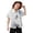 White, variant on MUXiin Toddler Shirt Boys 5t Button Up Gradient Shirt Short Sleeve Short Sleeve Streetwear Tops Loose Comfortable Summer Beach Shirts for Kids