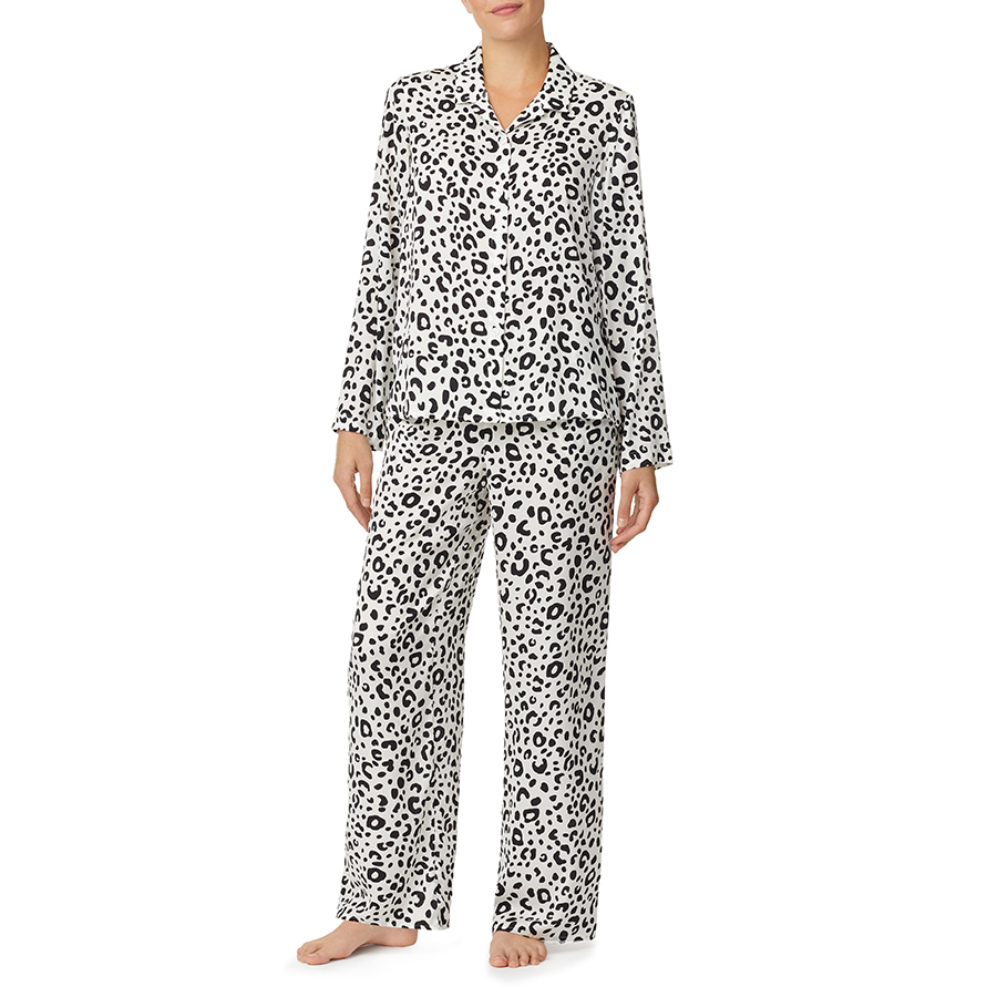 Shady Lady Women's Long Sleeve Button Down and Long Pant Pajama Set