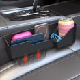 thumbnail image 6 of CxhicLuv Car Seat Storage Box, Auto Slot Organizer, Multifunctional With Cup Holder & Charging Hole, Car Interior Storage Accessories, Clutter Reduction for Drivers, Commuters, Black, 6 of 6