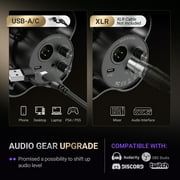 FIFINE K688 USB XLR Studio Microphone for PC Computer Recording, Podcast Dynamic Microphone with Clear Audio for Gaming, Streaming, Headphone Jack for Monitor, Mute Button, Gain Control