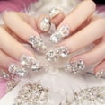 thumbnail image 2 of 3D Clear Crystal Shinning Designs Nail Rhinestones Mixed Silver Nail Rhinestones, 2 of 8