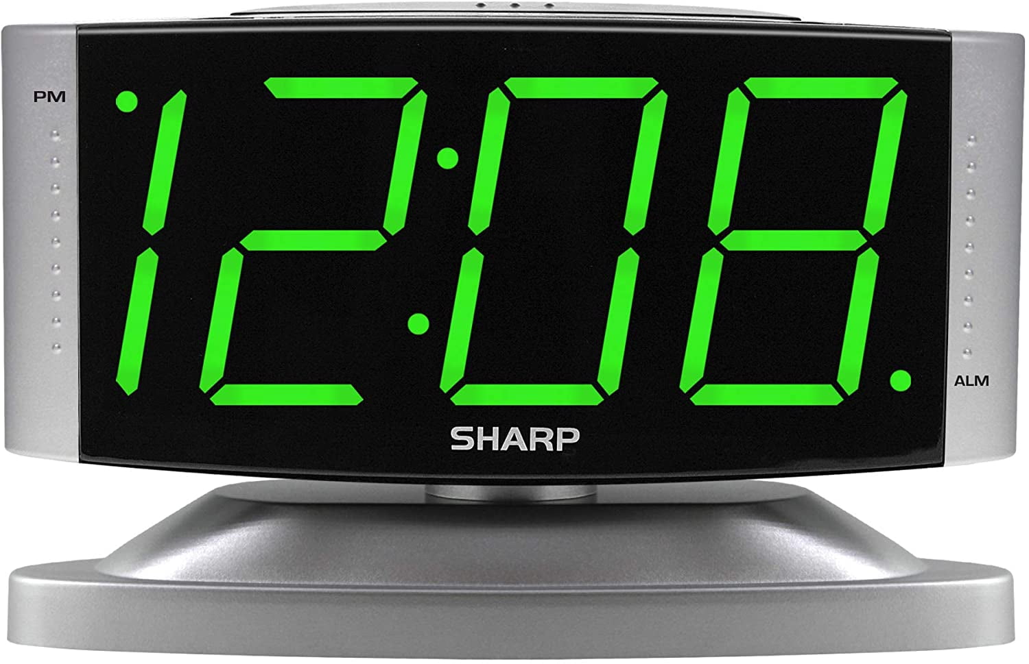 Yezyy LED Digital Alarm Clock Swivel Base Outlet Powered Simple Operation Dimmer Large Green Display - Walmart.com