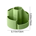 thumbnail image 2 of Rotating Pen Holder, 360 Degree Desk Organizer with Multi Compartments for Office Supplies, Stationery, and Makeup Brushes, 2 of 9