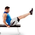 thumbnail image 4 of Marcy Flat Utility Flat Strength Training Home Gym Lifting Weight Bench, White, 4 of 5