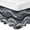 Black, variant on Black Grey Ombre Bed Skirt Queen Size 16 Inch Drop, Elastic Wrap Around Bed Skirts Pleated Luxury Dust Ruffles For Twin Full Queen Cal King Base Beds, Modern Abstract Moire Art Geometric