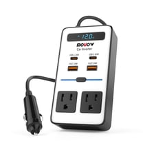 200W Car Power Inverter,DC 12V to 110V AC Inverter,Car Outlet Adapter with PD 65W(PD3.0)/QC 24W(QC3.0) Fast Charge Ports for Vehicles Laptop Working,Playing,Camping,Travel Most Devices