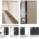 thumbnail image 3 of Closet Door Ball Catch Hardware, Stainless Steel Catch Adjustable with Strike Plate, Black Finish 4 Pack, HBC100-BK-P4, 3 of 4