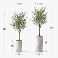 thumbnail image 2 of Artificial Tree in Modern Granite Effect Planter, Fake Olive Silk Tree for Indoor and Outdoor Home Decoration - 68" Overall Tall (Plant Pot Plus Tree), 2 of 5