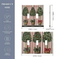 thumbnail image 2 of Yayeee Toggle Light Switch Wall Plate 3-Gang 6.37"x4.48" Decorative Outlet Cover, Stripes Trees, 2 of 7