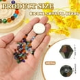 thumbnail image 2 of Cuentas de cristal en forma de bicono Uxcell de 4 mm, 400 piezas, cuentas facetadas de vidrio para hacer joyas, negro oscuro, 2 of 6